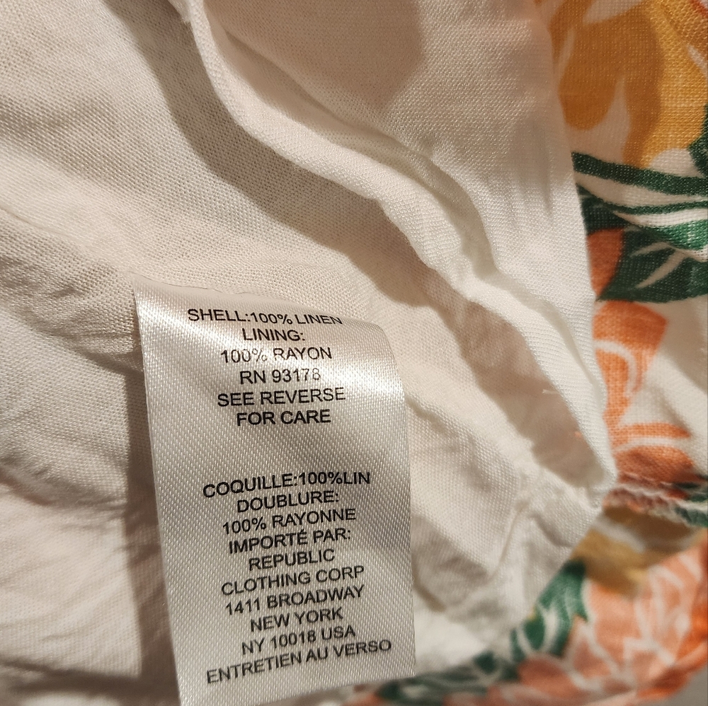 House of Harlow 1960 Floral Orange and Green Dress - Picture 5 of 6